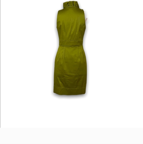 NWOT Taylor from Nordstrom Olive Green Dress with Ruffle, P2P 20" - Picture 6 of 7